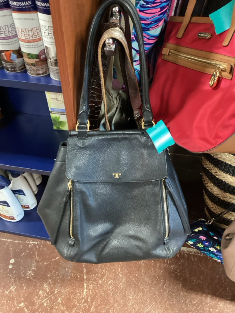 Tory Burch Black Leather Tote