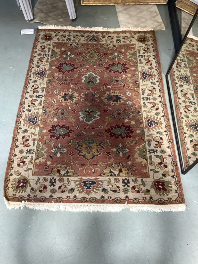 Sumac Hand Knotted Rug 4x6 Browns