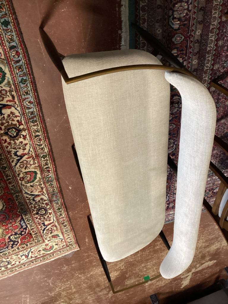 Arhaus Jagger Cary Linen Arm Chairs (2) and Bench 60x18