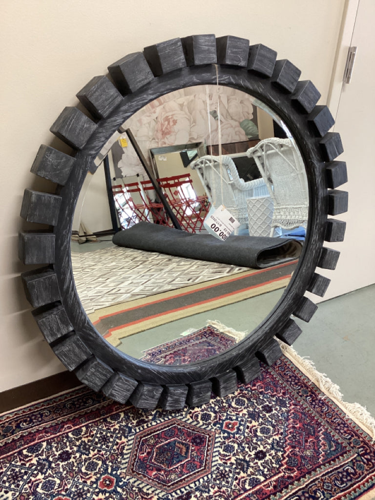 Black Uttermost Brianza Mirror 45.5" round