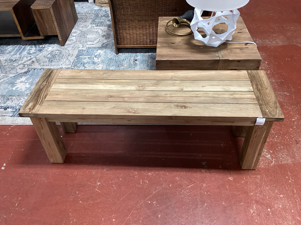 Weathered Wood natura Dining Bench   51 1/2 x 16x18