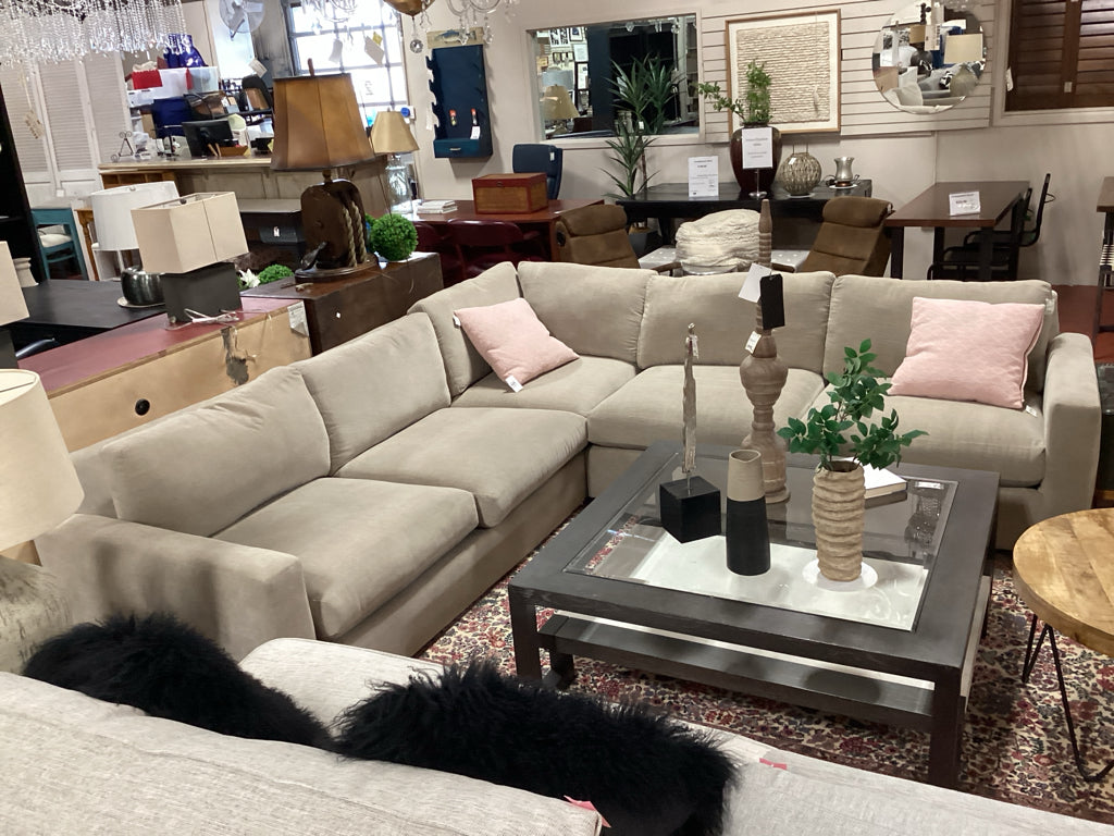 Rowe Moore  2 piece Sectional taupe /  116" x 112"