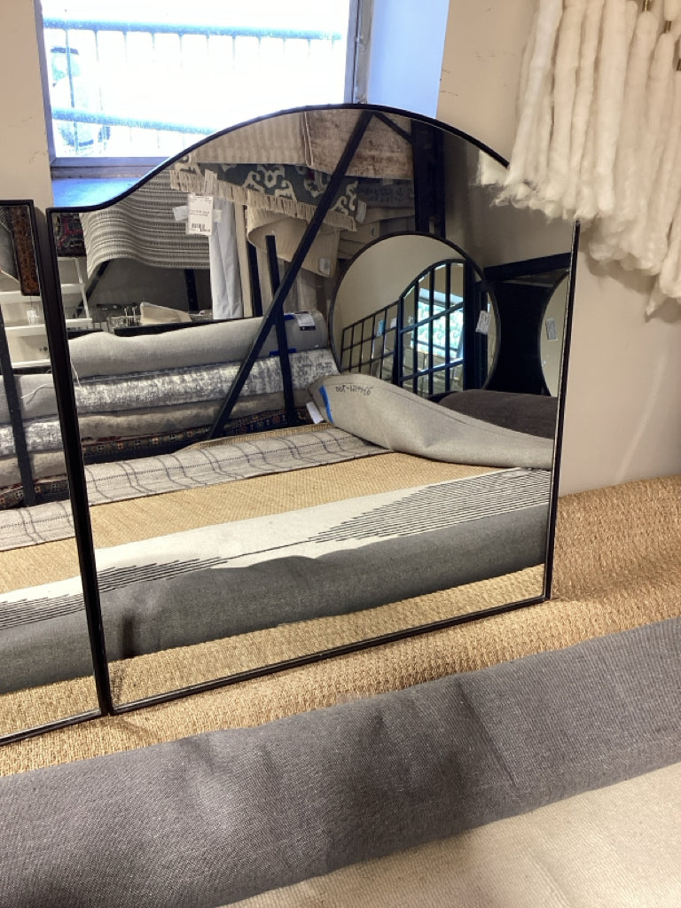 Four Hands Jacque Mirror in Gunmetal