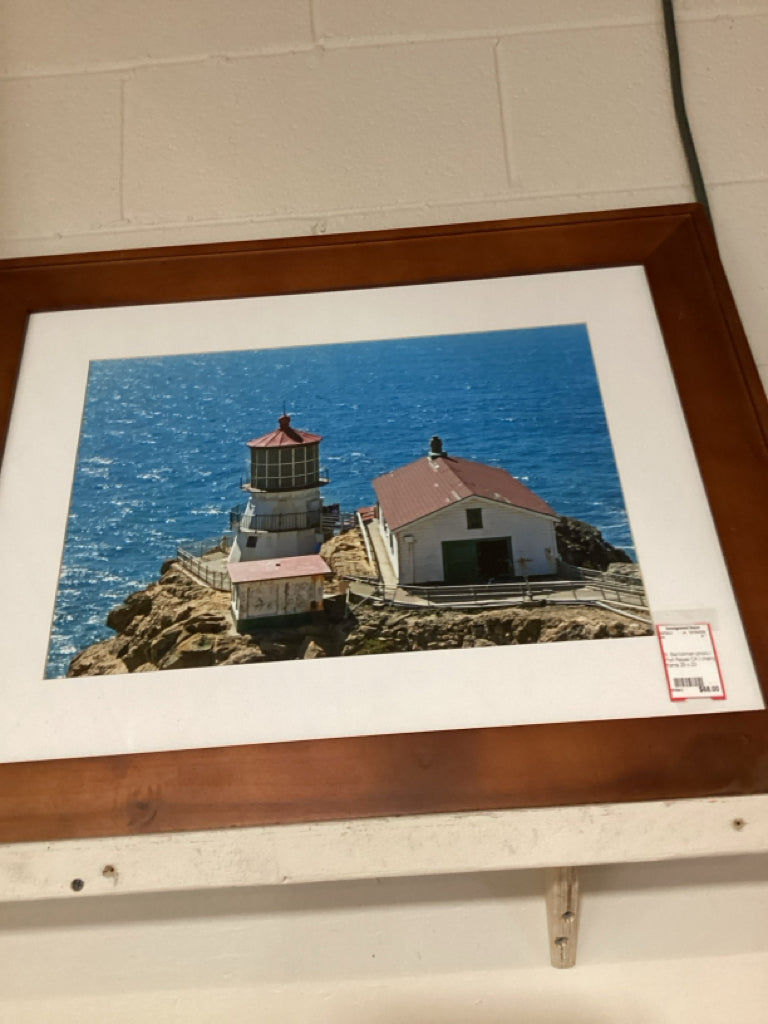 B. Barrickman photo / Port Reyes CA / cherry frame 29 x 23