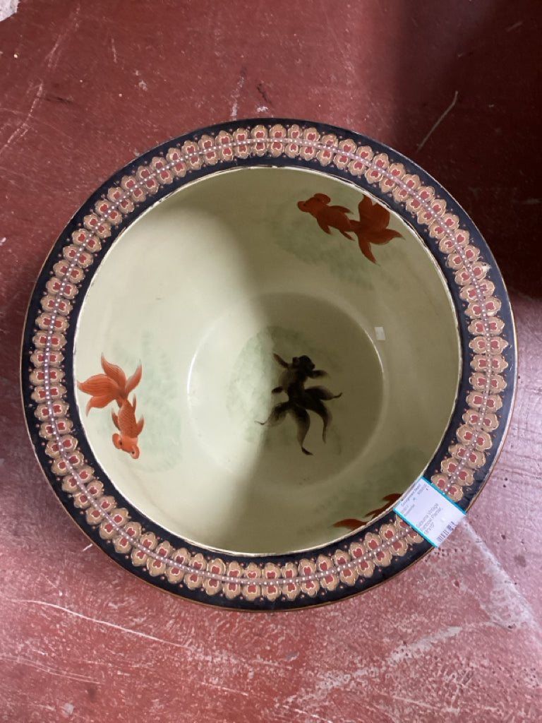 Satsuma Vintage Fishbowl Planter, 18"x15"