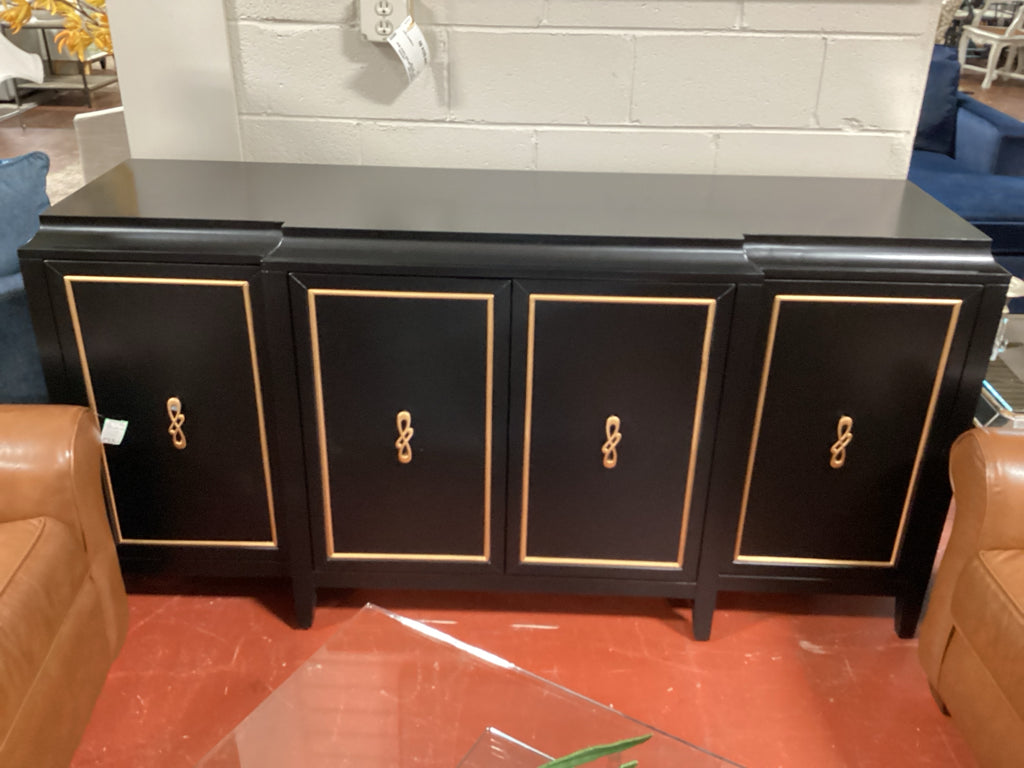 Traditional BLACK Console 73x20x36H