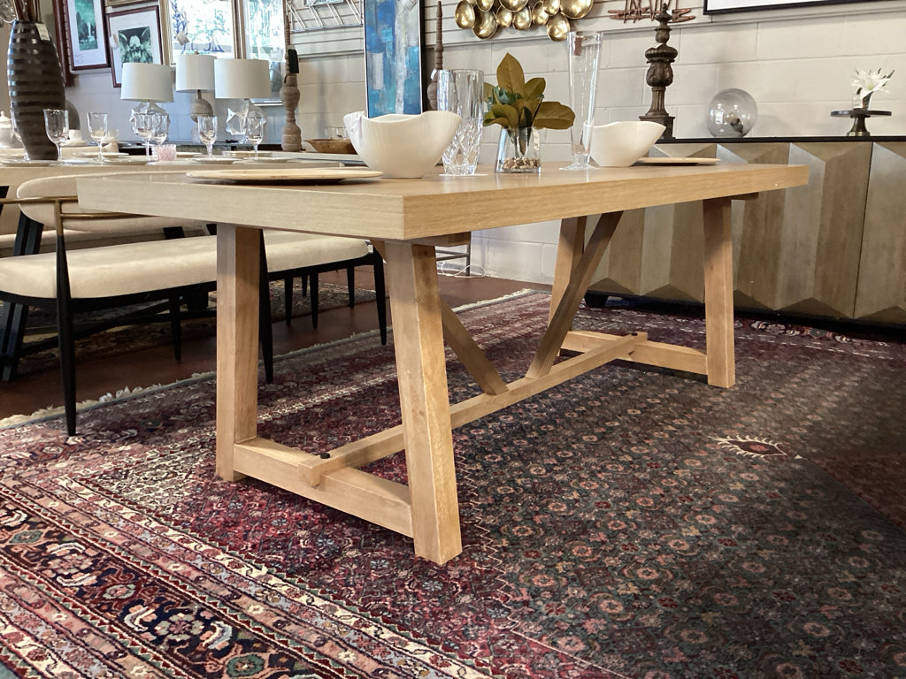 Oldbury Solid Wood Dining Table 84"39"x&" 76NS48QP