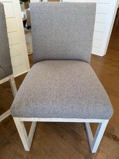 Universal Modern Cooper Side Chair in Grey, Pleated Back