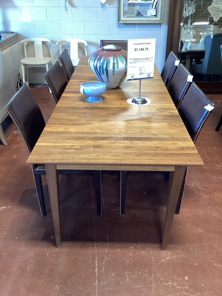 ROOM & B0ARD Adams Dining Table w/ 2 14" Self Storing Leaves 72x36x29