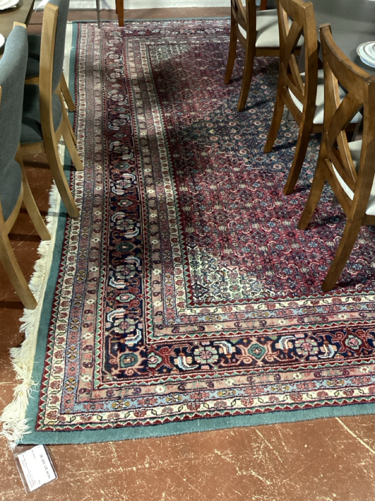 Persian Hand Knotted Wool Rug Jewel Tone  12'  X 18'