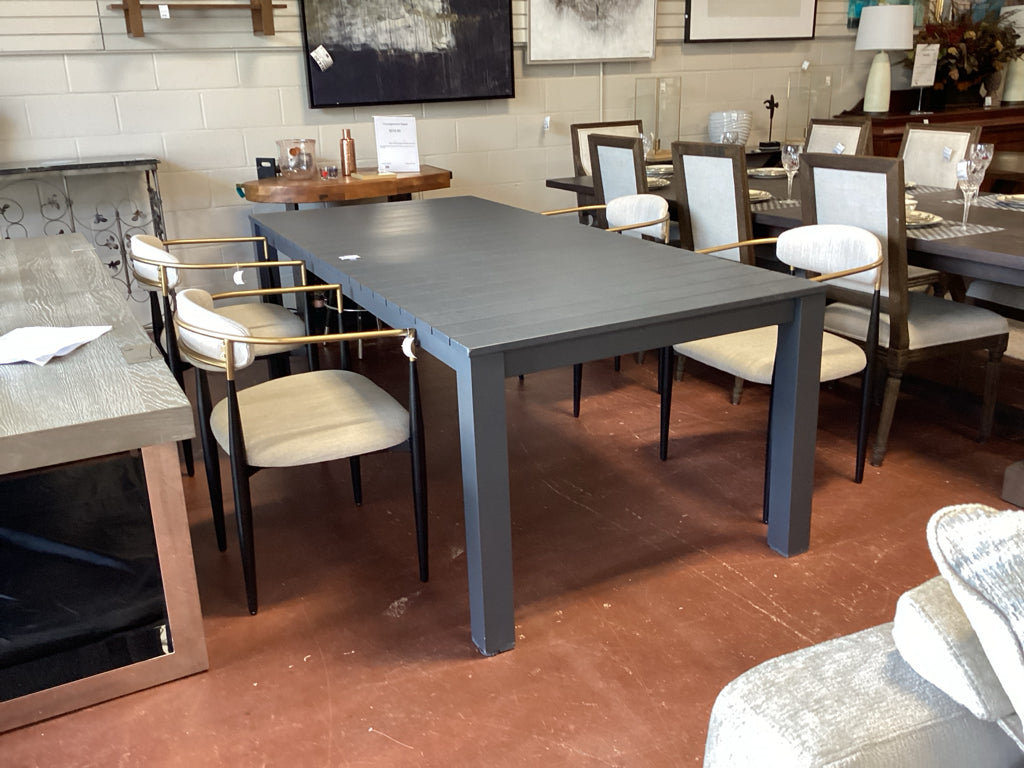 Metal Outdoor Table 86 1/2 x 39 1/2 x 30h