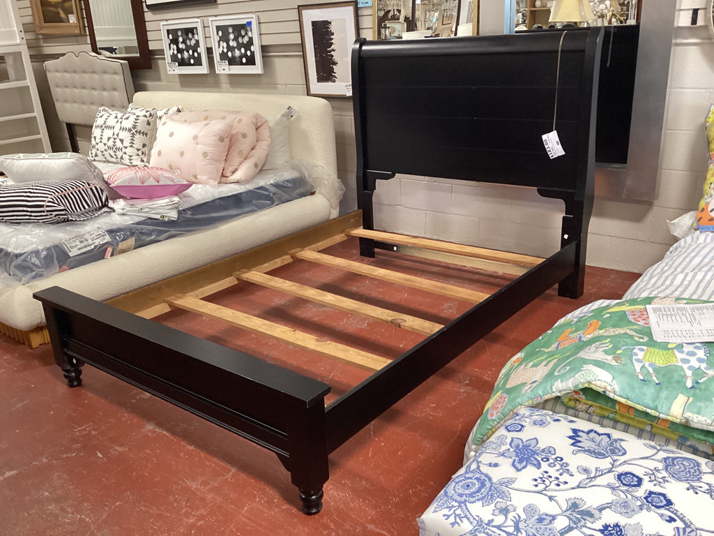 Full Black Wood Bed HB/FB/Rails