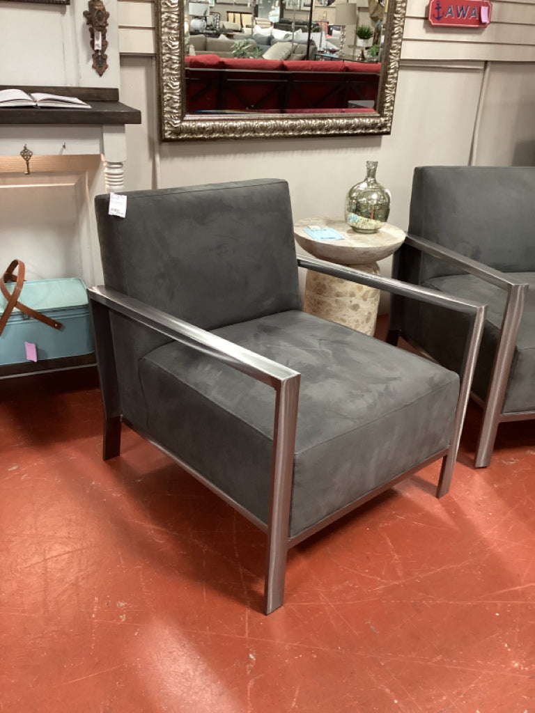 Room & Board Zinc Grey Accent Chair