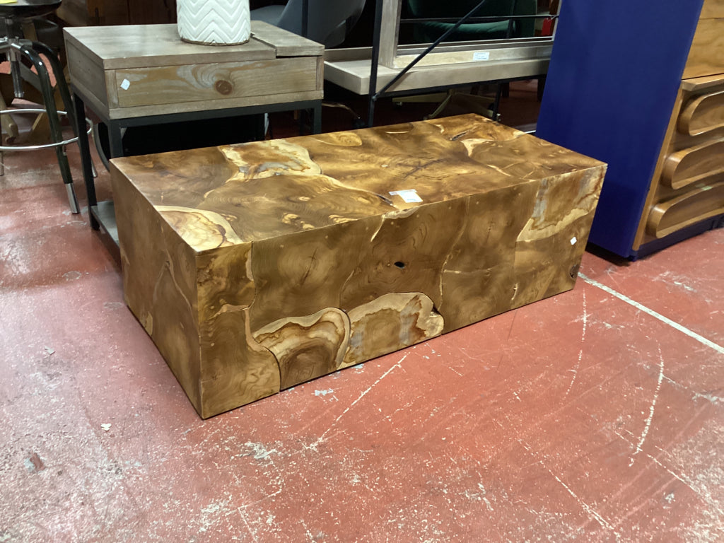 Havenly Teak Coffee Table with Natural Finish 50" W x 24" D x 19" H  A46YTTAB