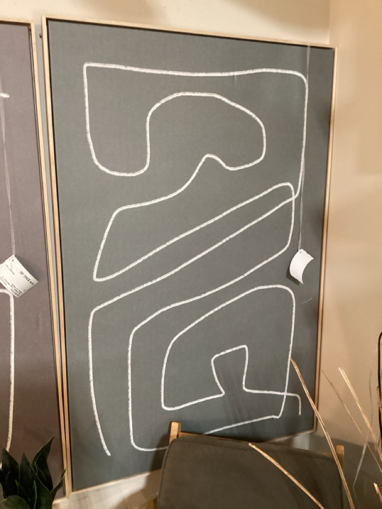 Dan Hobday "Line Abstract I" Canvas Art 40x60