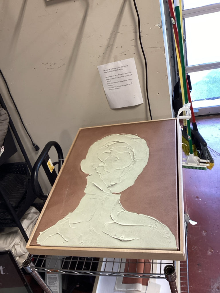 Four Hands silhouette "Portrait 4" Wall Art by Coup D'Espirit 23x31