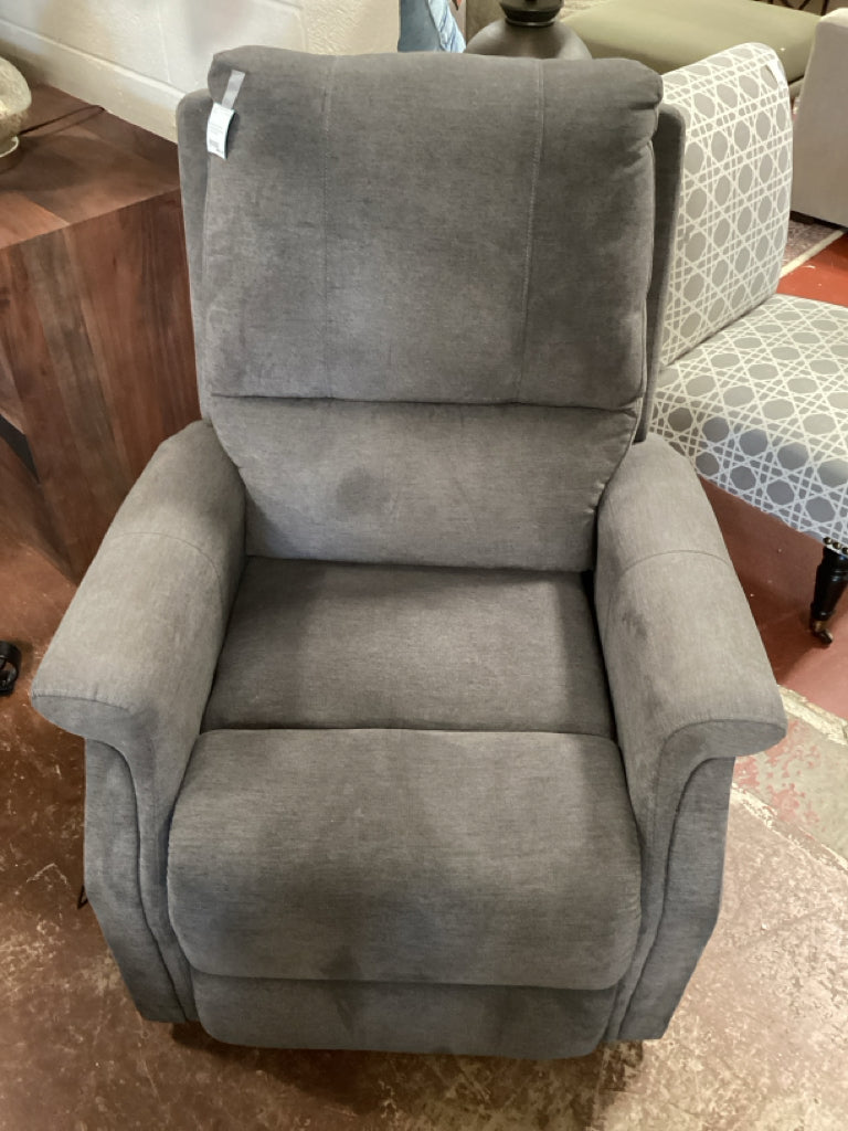 Recliner-Lift chair / charcoal grey power lift (as found)