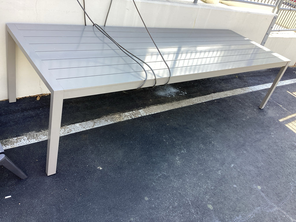 Restoration Hardware Outdoor Aegean 2024  Table in Graphite 120x39.5W