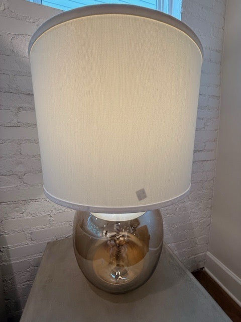 PAIR 26" Basseett Furniture Mercury Glass Table Lamp