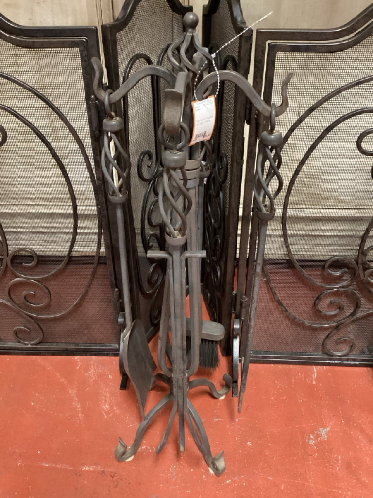 Olde World Fireplace Tool Set, 5 Piece