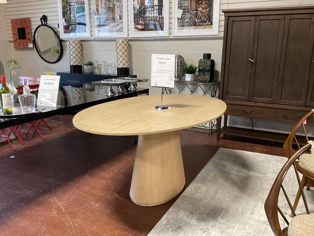 Havenly Otago Oval Dining Table Natural Oak  71" W x 43.5" D x 29.5   32ELYB7C