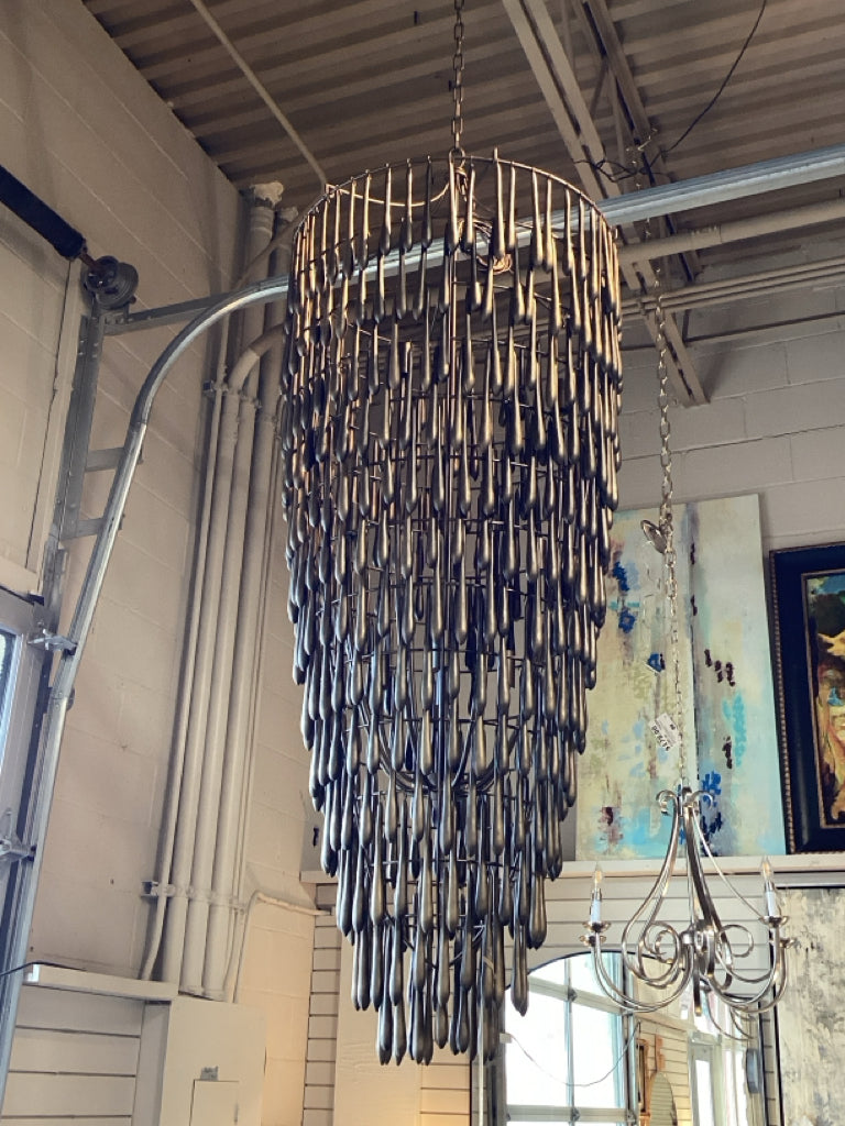 Vacarro Tall Cascading Chandelier 66.75"H 25" 12 Lights