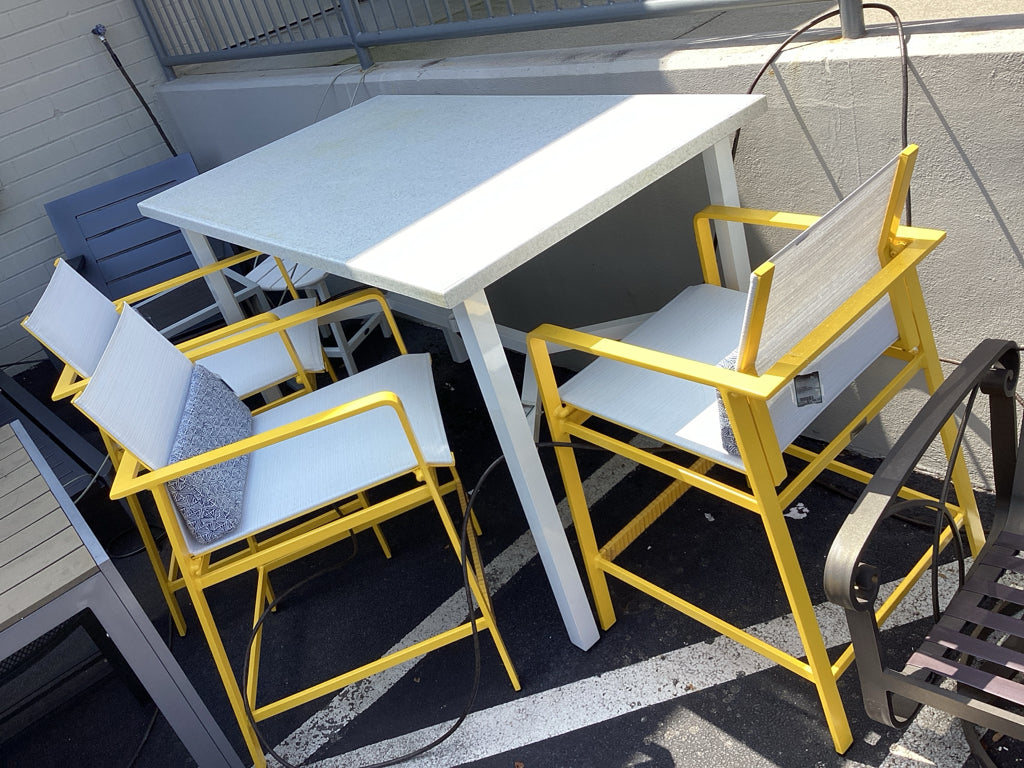 Brown Jordan Outdoor Bar Height Table 64" x 36" x 40"