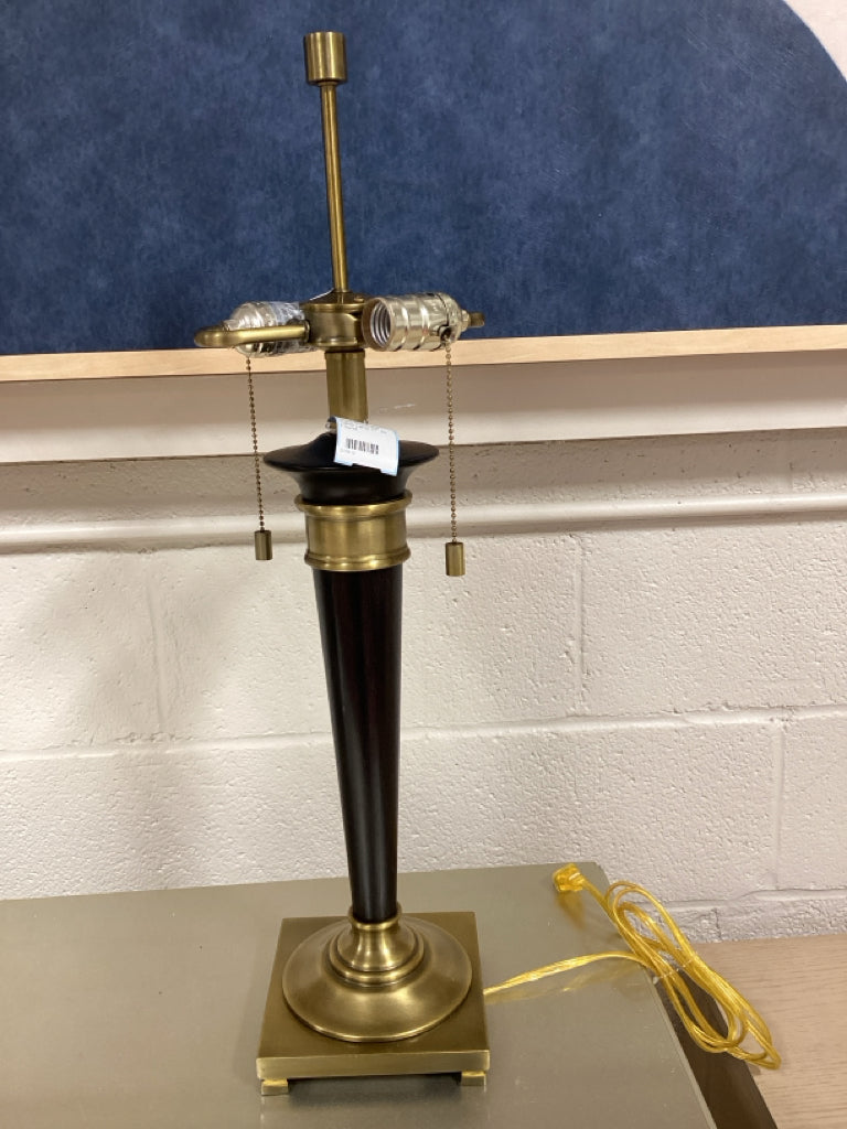 Black and Brass Table Lamp 27"