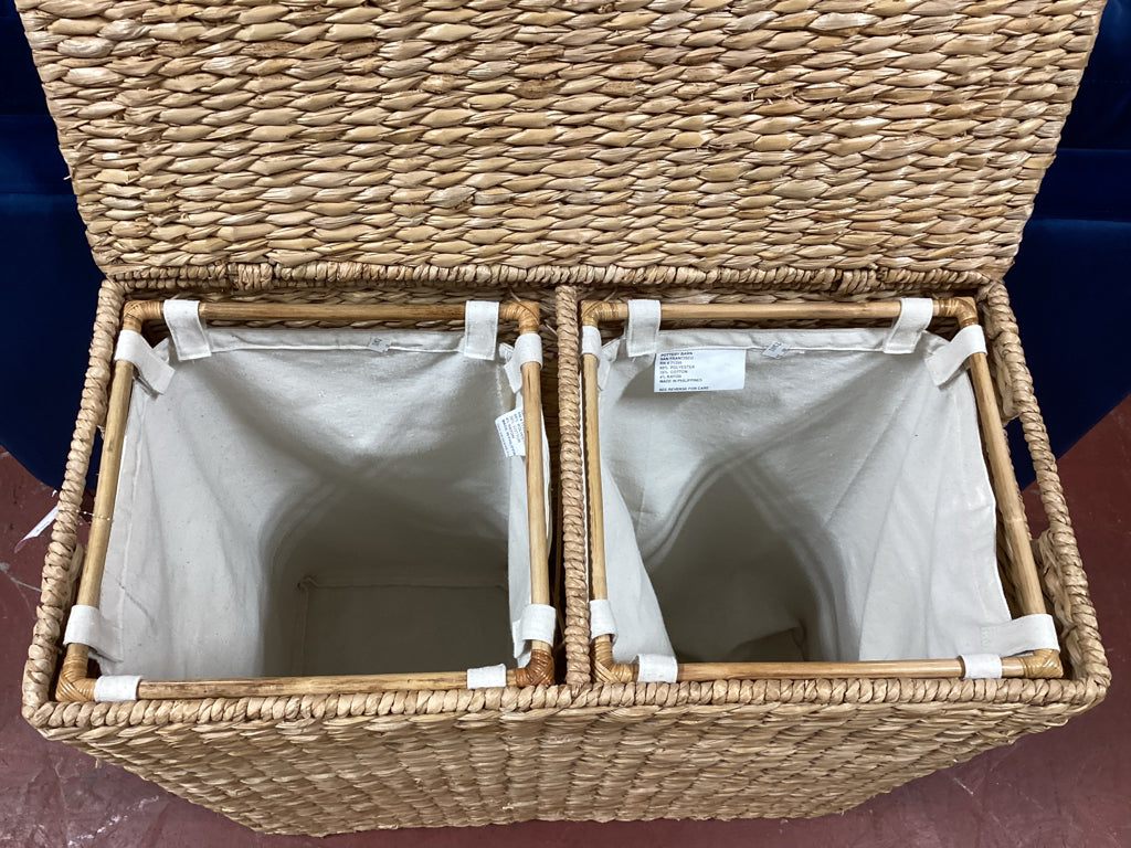 Pottery Barn Double Laundry Basket