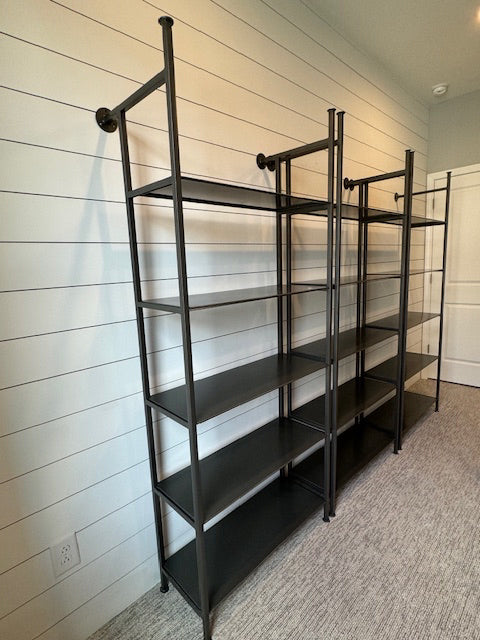 4 Hands Enloe Bookcase Gunmetal Iron 32x77x16