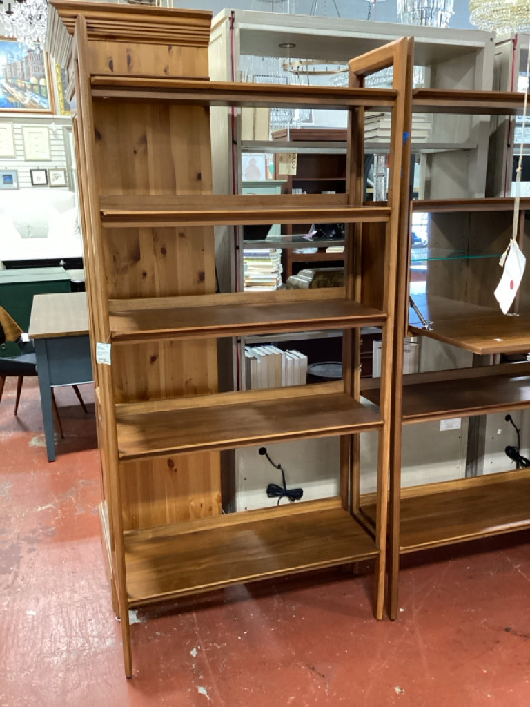 Crate and Barrel Tate Walnut Bookcase 34x14x75