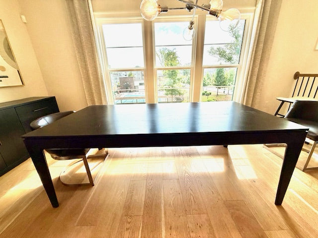 Mandalay BLACK Dining Table 84x41x30 (AS FOUND)