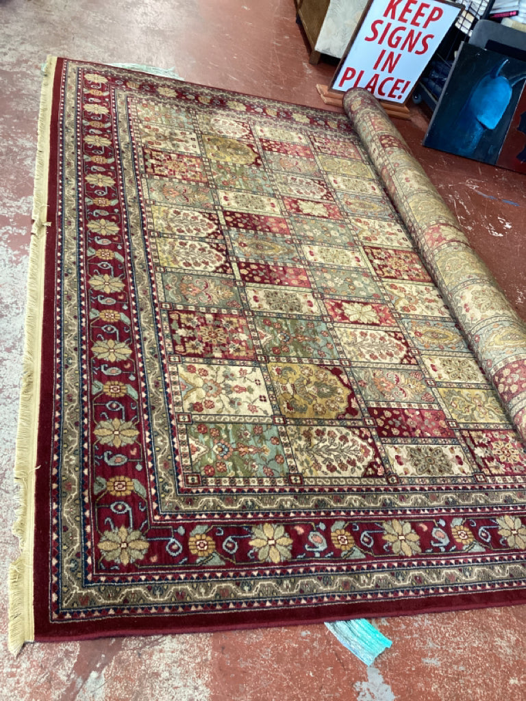 Karastan Bakhtiyari Vintage Rug / red & gold 10 x 14