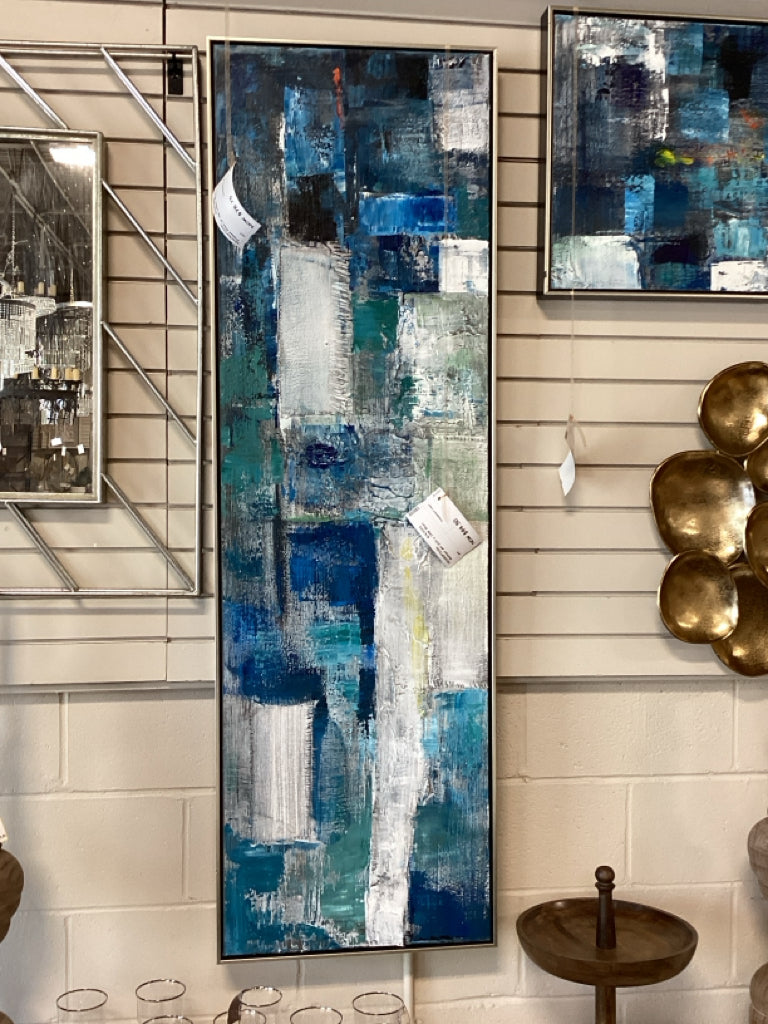 Abstract Art 61H x 19W Blues