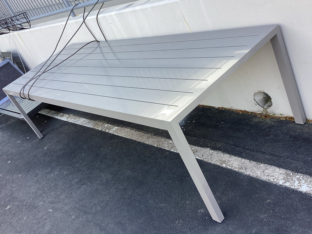 Restoration Hardware Outdoor Aegean 2024  Table in Graphite 120x39.5W