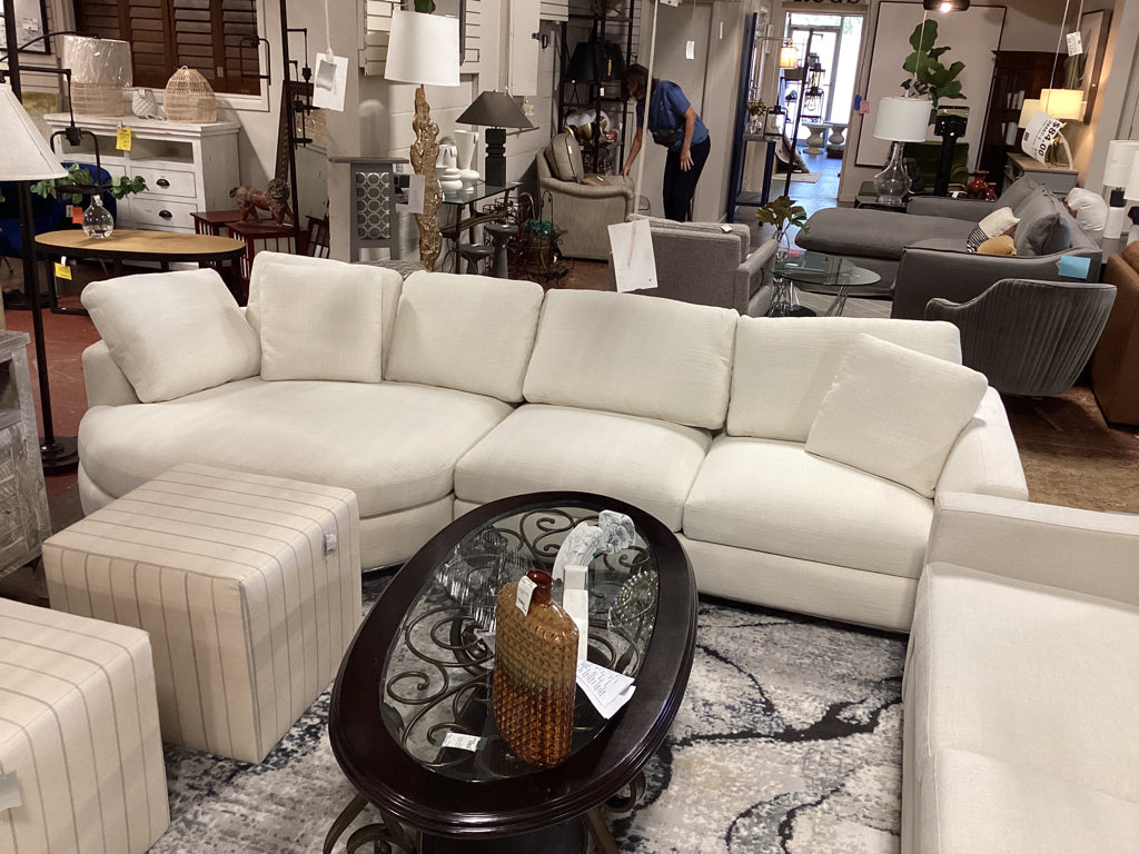 Hamilton Round Chaise Sectional Sofa Left Facing  122 x 57.1 x 32.7   SQ95N5T