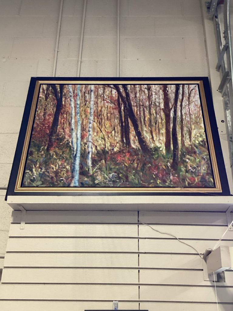 Christine Marlow "Opulent October" Painting Forest Landscape