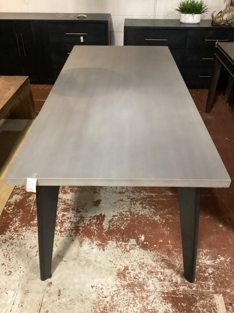 Havenly Harper Black Table w/ Concrete Top 80x36x30