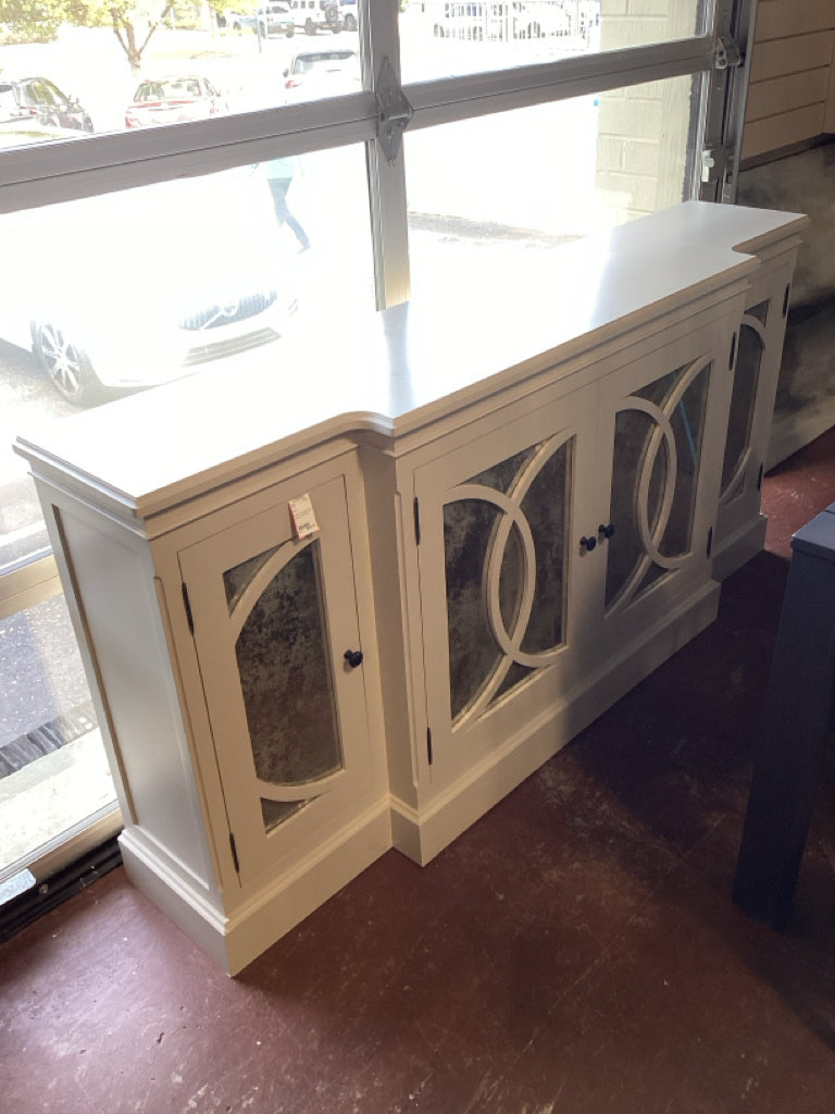 Cream Console/Buffet 4 Door 73x16x36
