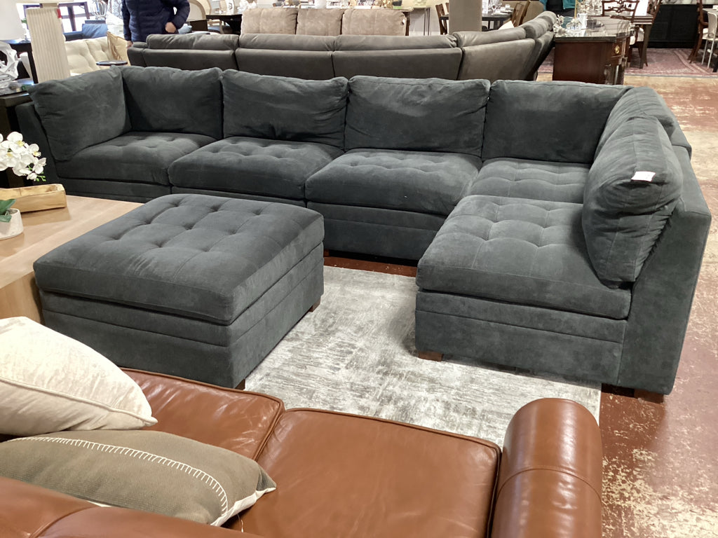 Thomasville Tisdale 6pc Modular Sectional Fabric Sectional 34x34x19