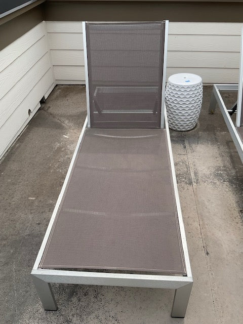 Modway Shore GREY OutdoorAluminum Sun Lounger 76x25x12