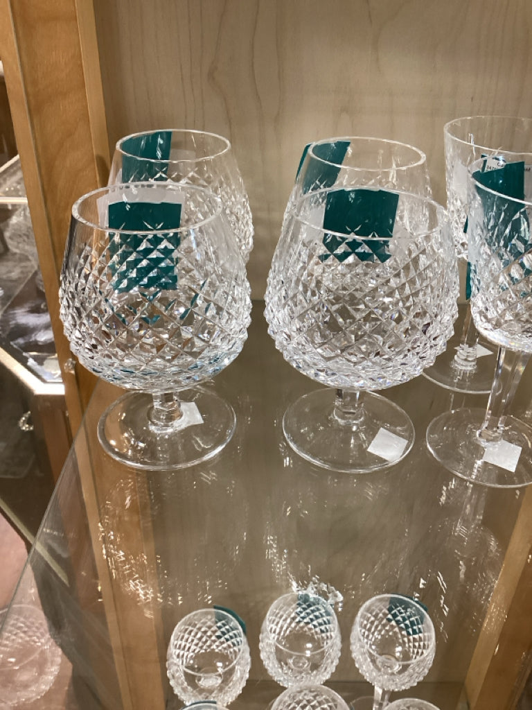 Waterford  Lismore Crystal Brandy Snifter Set of 4