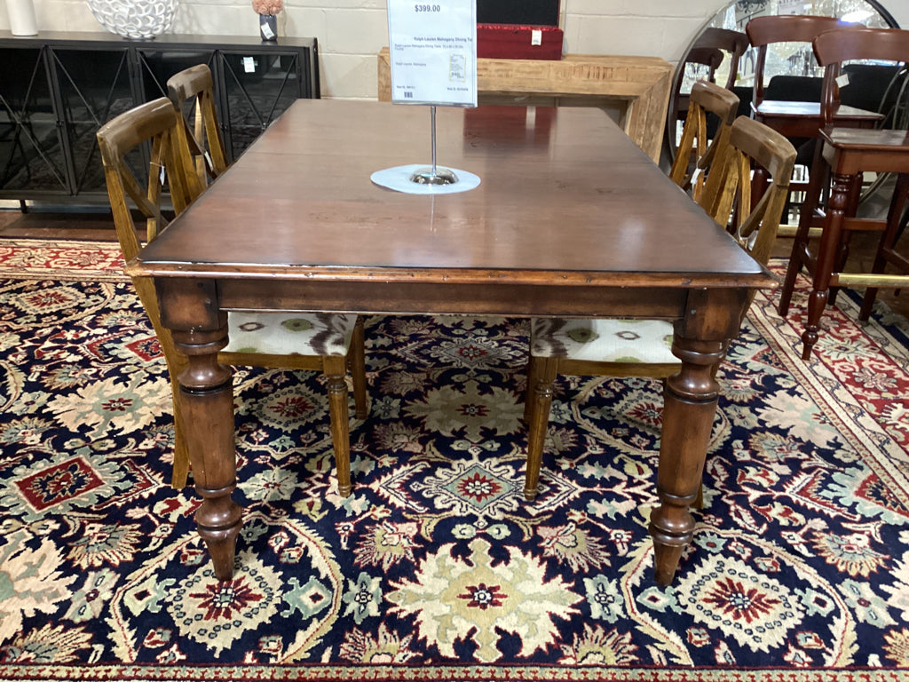 Ralph Lauren Mahogany Dining Table 72 x 46 x 30 (As Found)