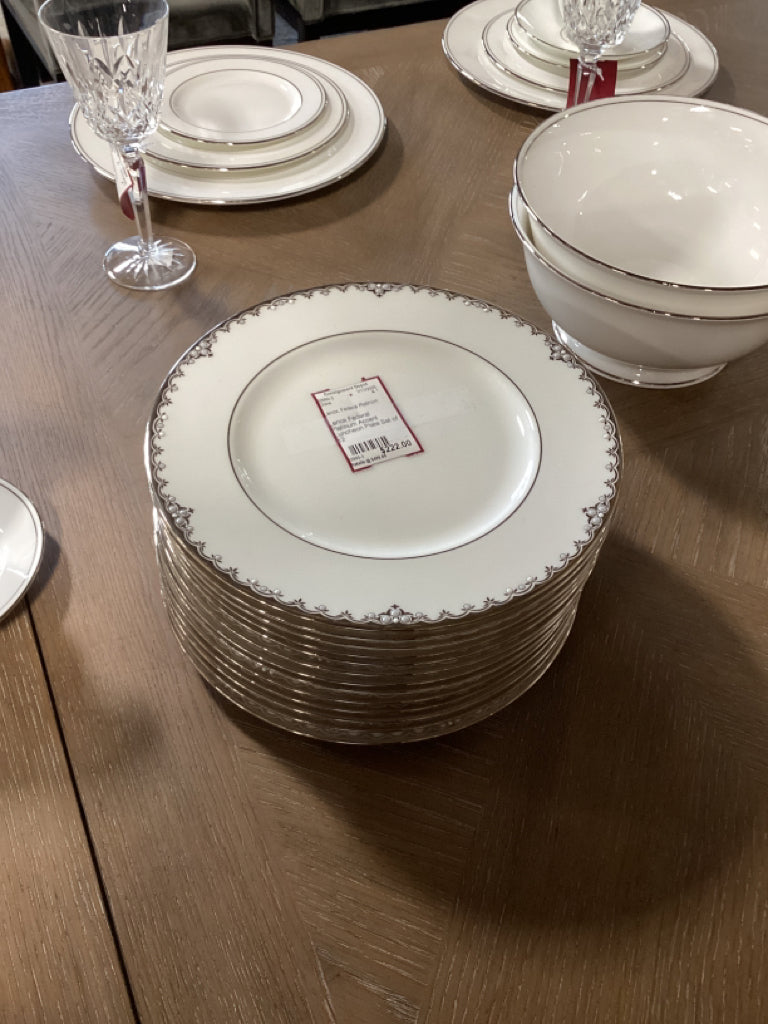 Lenox Federal Platinum Accent Luncheon Plate Set of 12