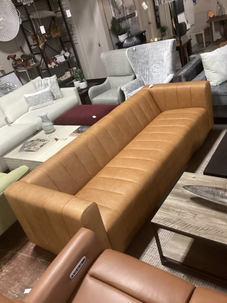 Polly & Bark Canale Sofa - Cognac Tan 86 99x37.5x27.5  D96Z6LEH