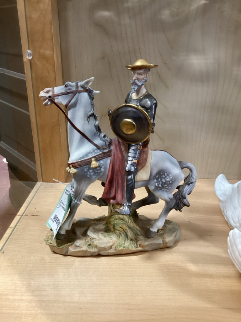 Don Quixote on Horseback Porcelain 9"