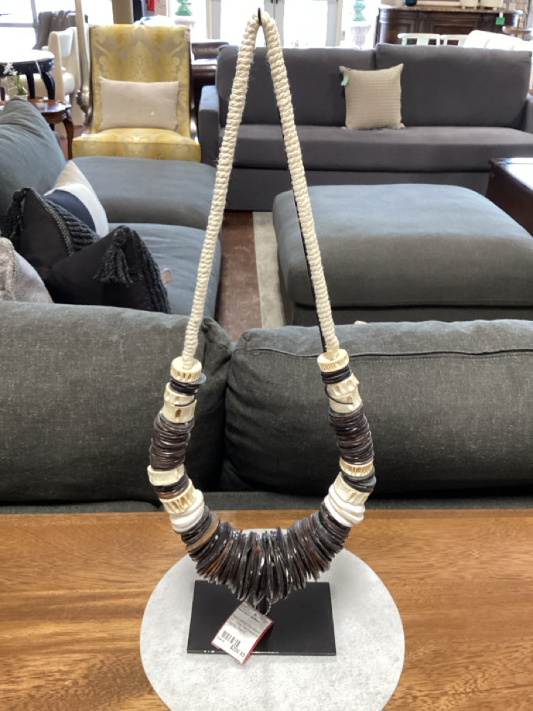 Restoration Hardware 23" Tribal Necklace on Display Stand
