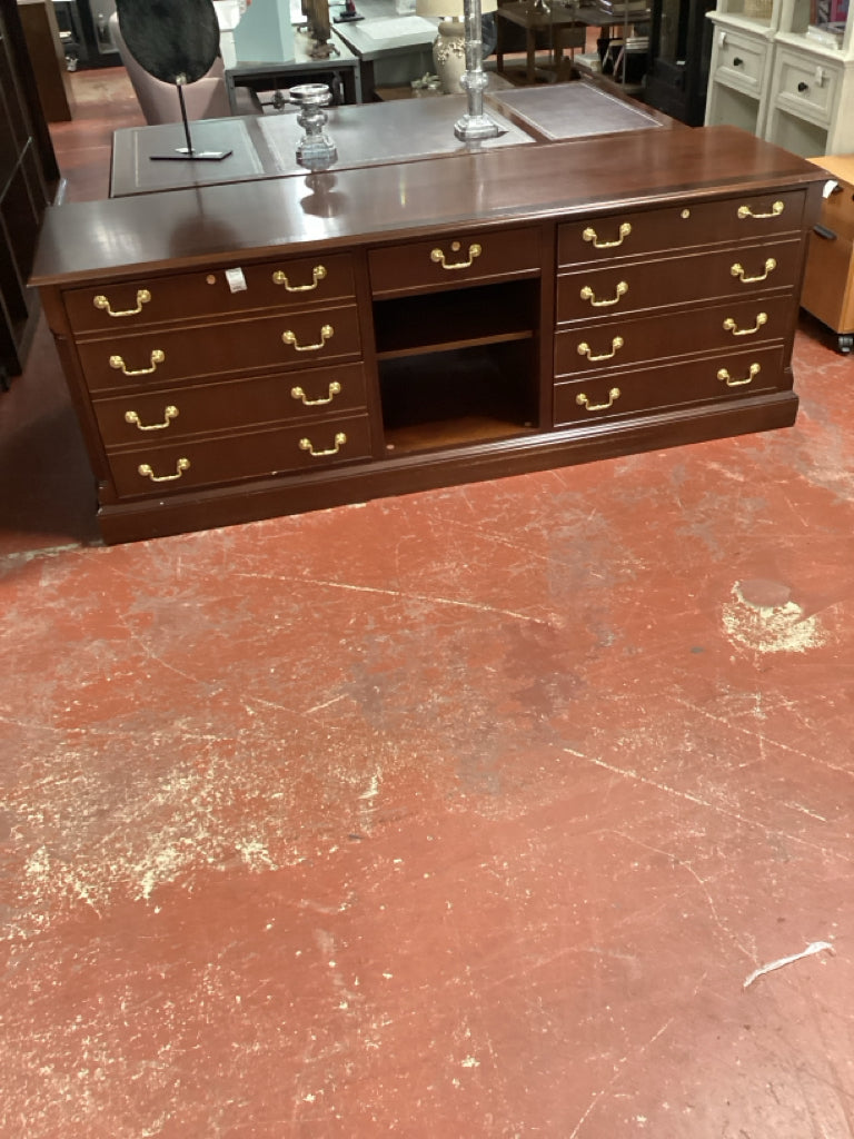 COUNCIL CRAFTSMAN Mahogany Credenza w/ file cab 64x24x31