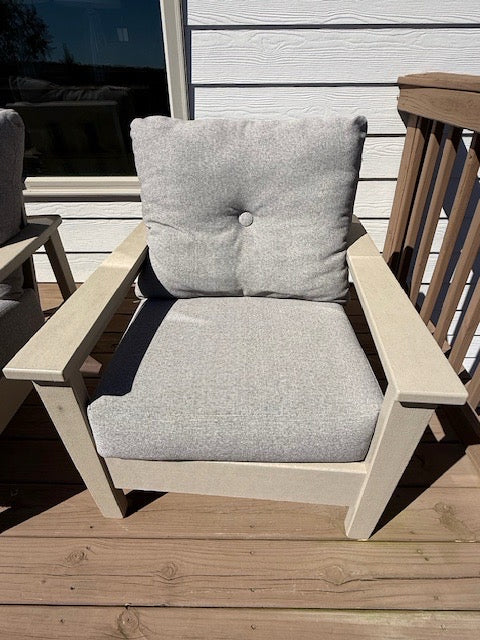 polywood Prescott Deep Seating Outdoor Chair 30x20x32 (PAIR) w/ Dec Pillows (2)