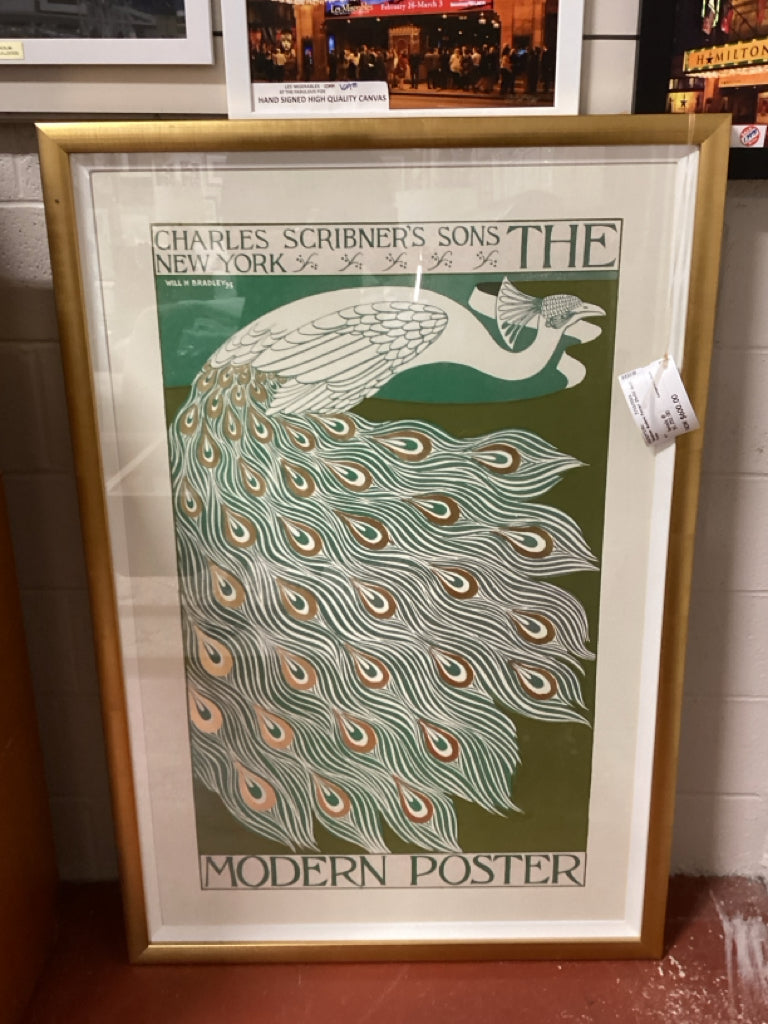 Wendover Modern Poster 35x52 Gold Frame